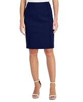 Anne Klein Women's Pintuck Back-Zip Pencil Skirt