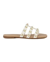 Juicy Couture Women's Zallymae Embellished Slide Flat Sandals