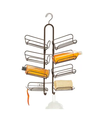 mDesign Hanging Metal Shower Caddy - Bottle Organizer Shelf for Shower