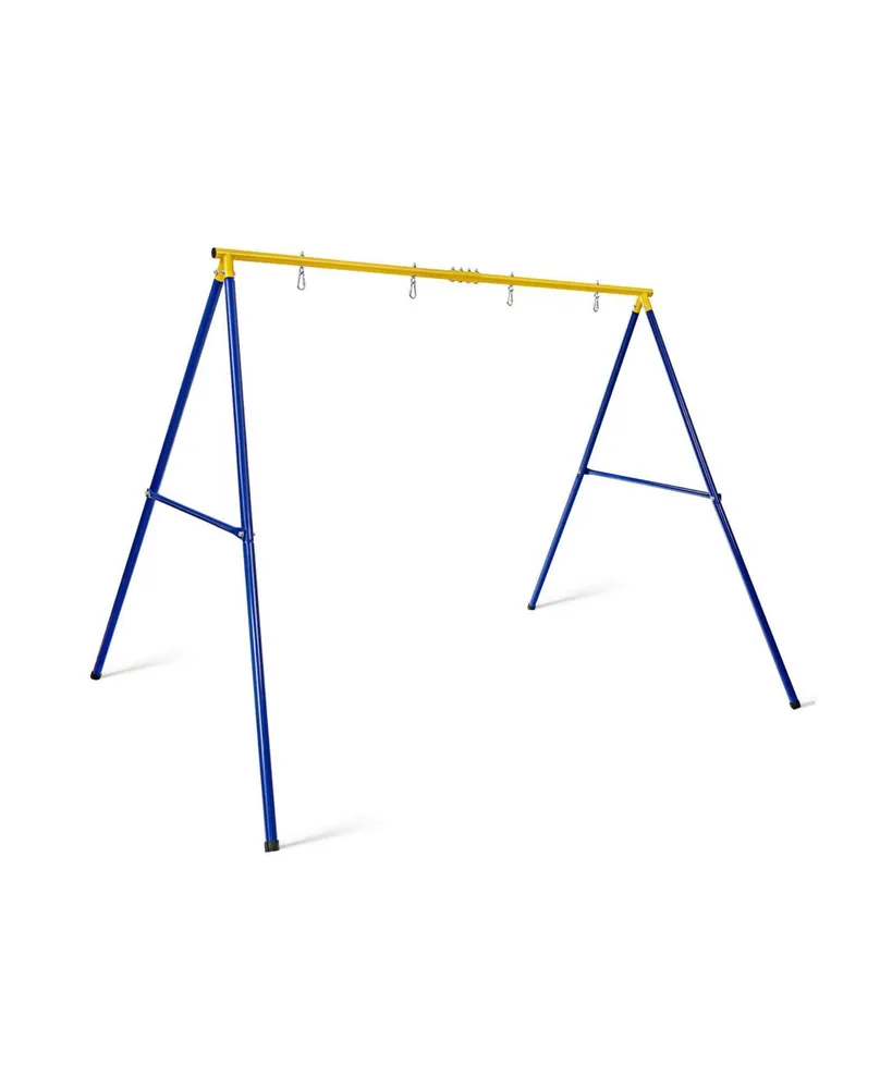 Sugift 660 Lbs Extra-Large A-Shaped Swing Stand with Anti-Slip Footpads (Without Seat)