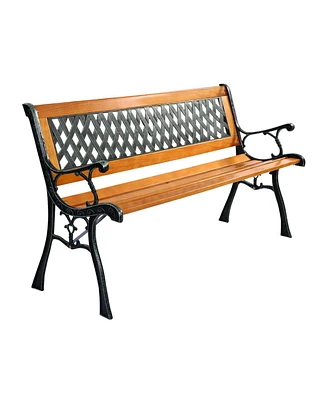 Outdoor Cast Iron Patio Bench