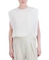 Bcbg New York Women's Drawstring-Hem Sleeveless Top