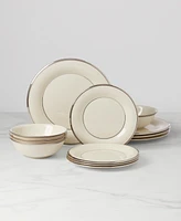 Lenox Solitaire 12-Piece Dinnerware Set, Service for 4