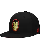 Men's Black Iron Man Marvel 60th Anniversary Snapback Hat