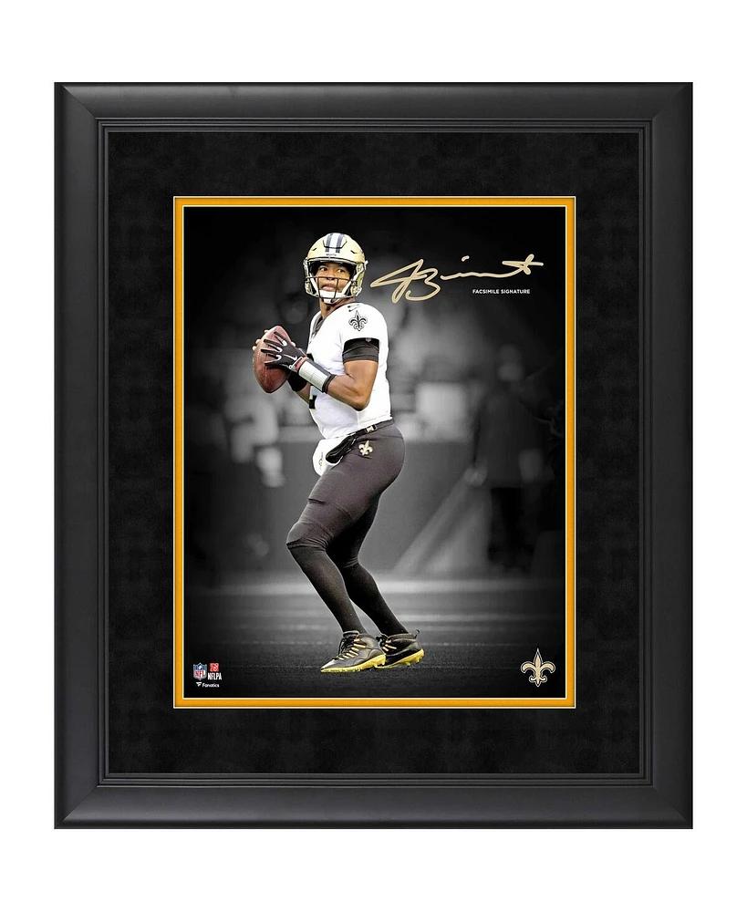 Jameis Winston New Orleans Saints Facsimile Signature 11" x 14" Framed Spotlight Photograph