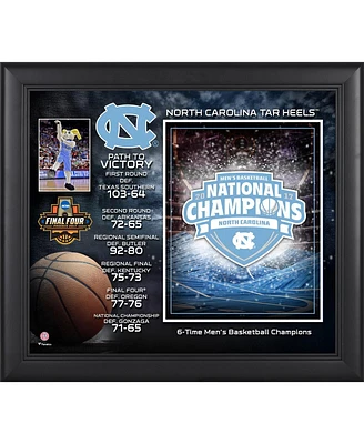 North Carolina Tar Heels Framed 15" x 17" 2017 Ncaa Men's Basketball National Champions Collage