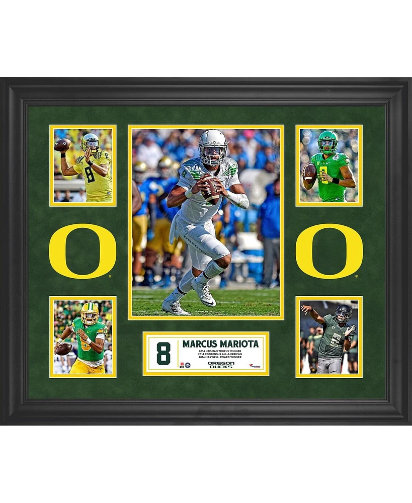 Marcus Mariota Oregon Ducks Framed 5-Photo Collage