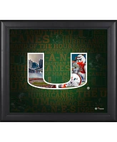 Miami Hurricanes Framed 15'' x 17'' Team Heritage Collage