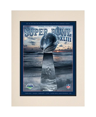 2009 Steelers vs Cardinals 10.5" x 14" Matted Super Bowl Xliii Program