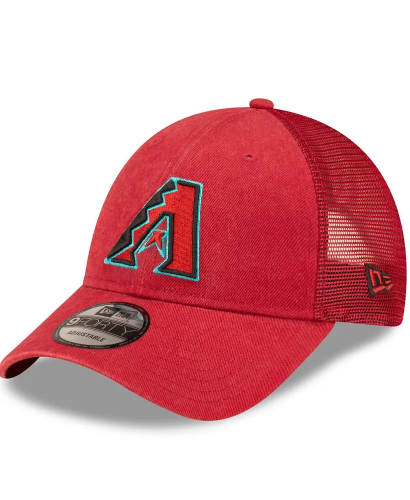 Men's New Era Red Arizona Diamondbacks Trucker 9FORTY Adjustable Hat