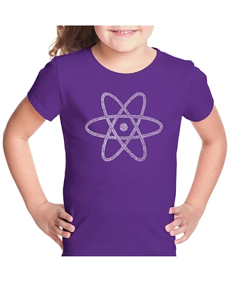Girl's Word Art T-shirt - Atom