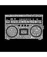 Girl's Word Art T-shirt - Greatest Rap Hits of The 1980's