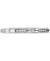 3-Pc. Set Cubic Zirconia Round & Baguette Polished Stack Rings