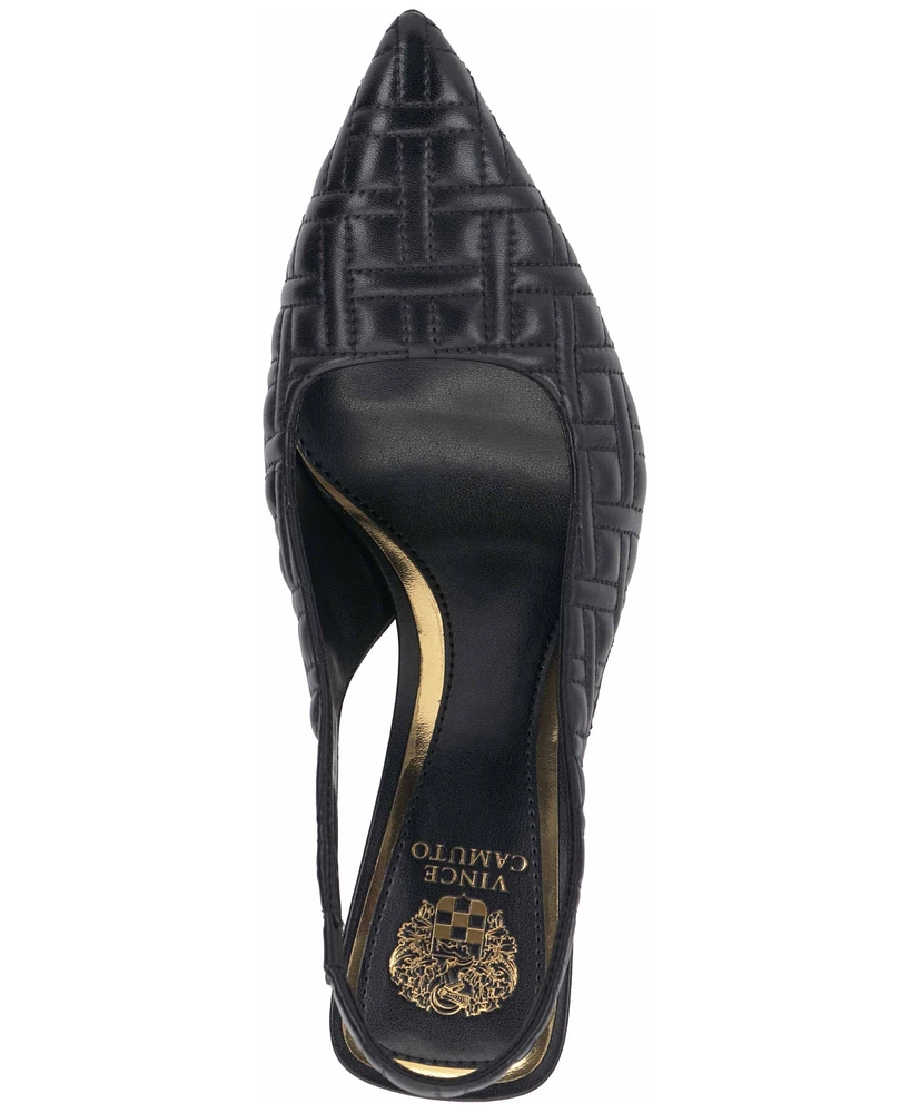 Vince Camuto Women's Baneet Quilted Slingback Pumps
