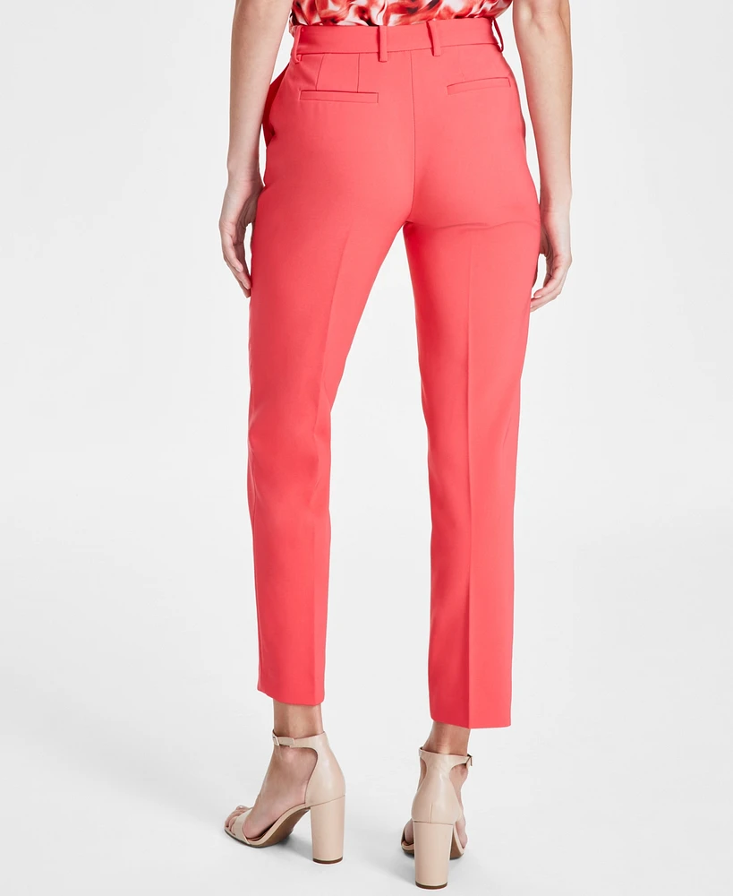 Anne Klein Women's Straight-Leg Mid-Rise Pants, Created for Macy's