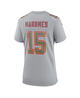 Women's Nike Patrick Mahomes Gray Kansas City Chiefs Super Bowl Lviii Atmosphere Fashion Game Jersey