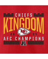 Men's Fanatics Red Kansas City Chiefs 2023 Afc Champions Hometown Not Done T-shirt