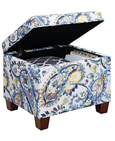 Convenience Concepts 21.75" Canvas Fabric Madison Storage Ottoman