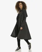 Karl Lagerfeld Long Pleated Trench Coat