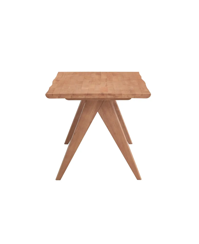 Simplie Fun Velentina End Table, Natural Finish