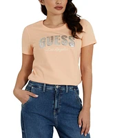 Guess Women's Sequin Logo T-Shirt