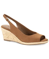 Style & Co Women's Darlitaa Peep Toe Slingback Wedge Pumps, Created for Macy's