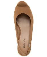 Style & Co Women's Darlitaa Peep Toe Slingback Wedge Pumps, Created for Macy's