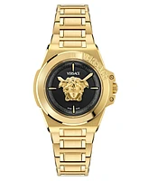 Versace Women's Swiss Gold Ion Plated Stainless Steel Bracelet Watch 37mm