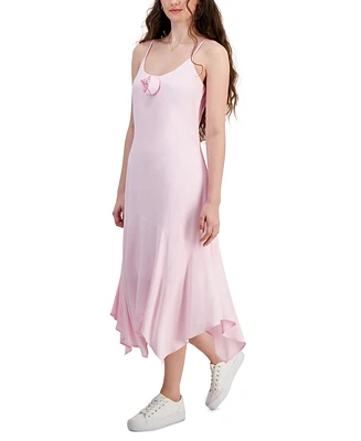 Tinseltown Juniors' Rosette Midi Dress