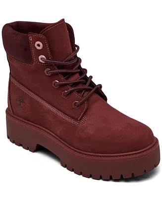 Timberland Women's Stone Street 6" Water-Resistant Platform Boots from Finish Line