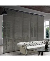 Dusky Filigree Blind 5-Panel Single Rail Panel Track Extendable 58"-110"W x 94"H, width 23.5"