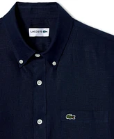 Lacoste Men's Regular-Fit Linen Shirt