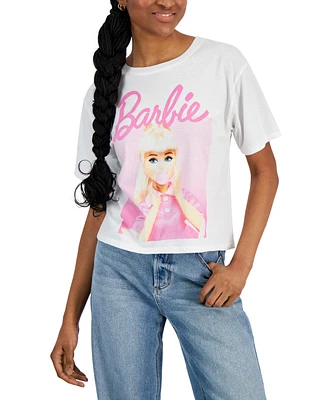Love Tribe Juniors' Bubblegum Barbie Crewneck Tee