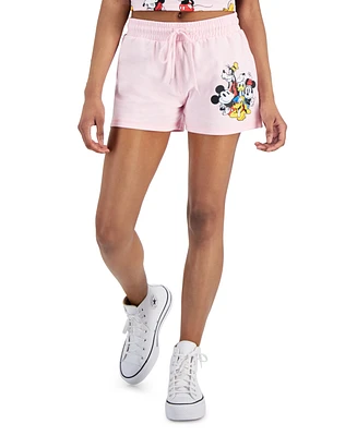 Disney Juniors' Mickey Mouse Graphic Low-Rise Shorts