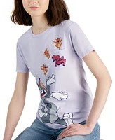 Tom and Jerry Juniors' Short-Sleeve Graphic Pocket Tee