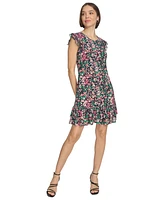 Tommy Hilfiger Women's Ruffled-Hem Shift Dress