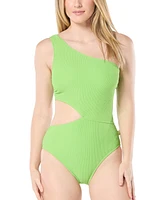 Michael Kors Women's One-Shoulder Side-Cutout Swimsuit