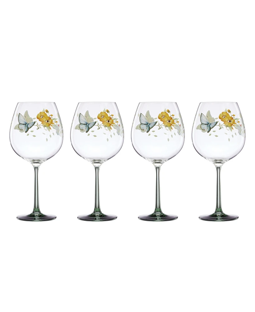 Lenox Butterfly Meadow Balloon Wine Glasses, Set of 4