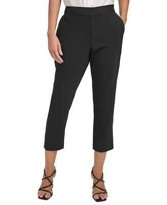 Dkny Women's Mid-Rise Pull-On Cropped Pants