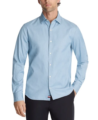 Tommy Hilfiger Men's Regular-Fit Untucked Length Dress Shirt