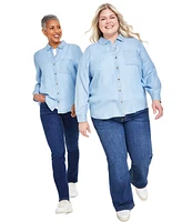 Style & Co Women's Button-Up Perfect Shirt, Xs-4X, Created for Macy's