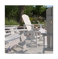Atlantic Adirondack Patio Furniture Set Includes All-Weather Rocking Chairs And Side Table