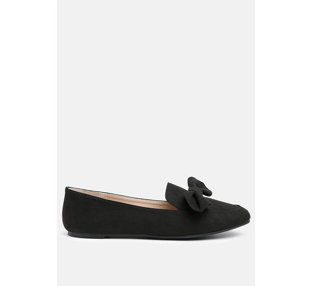 remee front bow loafers