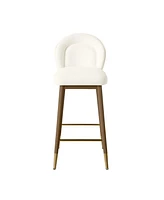 Tov Furniture 1 Pc. Velvet Counter Stool