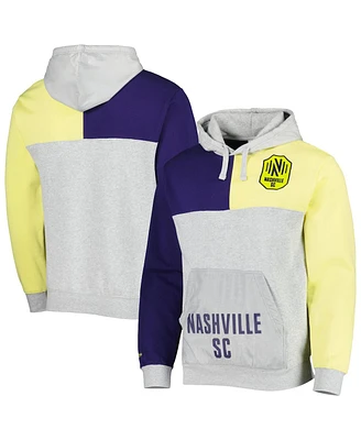 Men's Mitchell & Ness Gray Nashville Sc Tie Breaker Pullover Hoodie