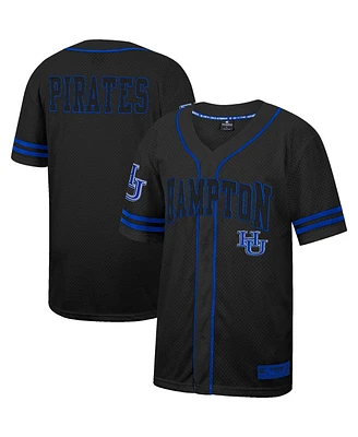 Colosseum Men's Hampton Pirates Free Spirited Mesh Button-Up Baseball Jersey