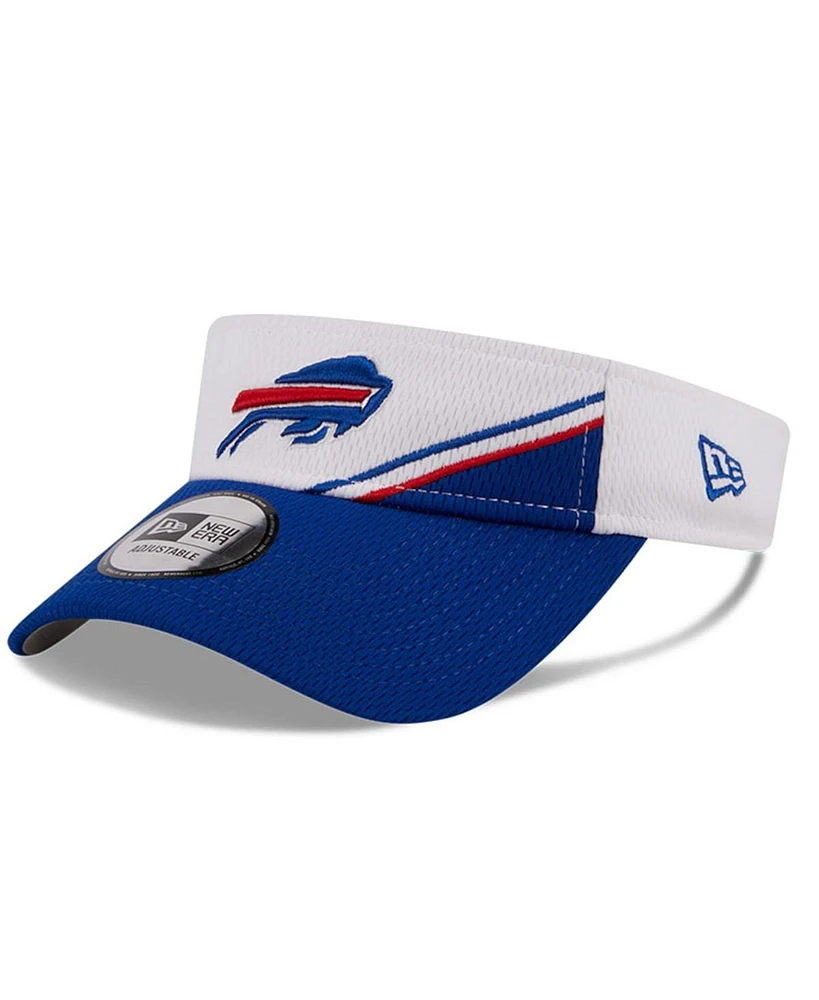 Men's New Era White, Royal Buffalo Bills 2023 Sideline Adjustable Visor