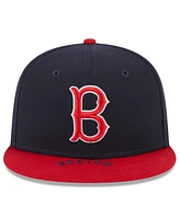 Men's New Era Navy, Red Boston Sox On Deck 59FIFTY Fitted Hat