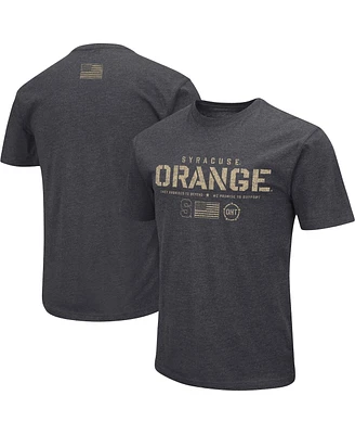 Men's Colosseum Heather Black Distressed Syracuse Orange Big and Tall Oht Military-Inspired Appreciation Playbook T-shirt