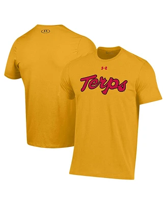 Men's Under Armour Maryland Terrapins Gold Out Performance T-shirt
